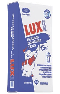 Гипсовая шпатлевка Lux 15 кг