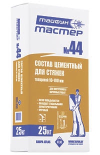 Стяжка цементная Тайфун Мастер №44 25 кг
